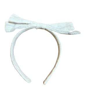ZARA White Bow Headband Girls Toddler Hair Accessory